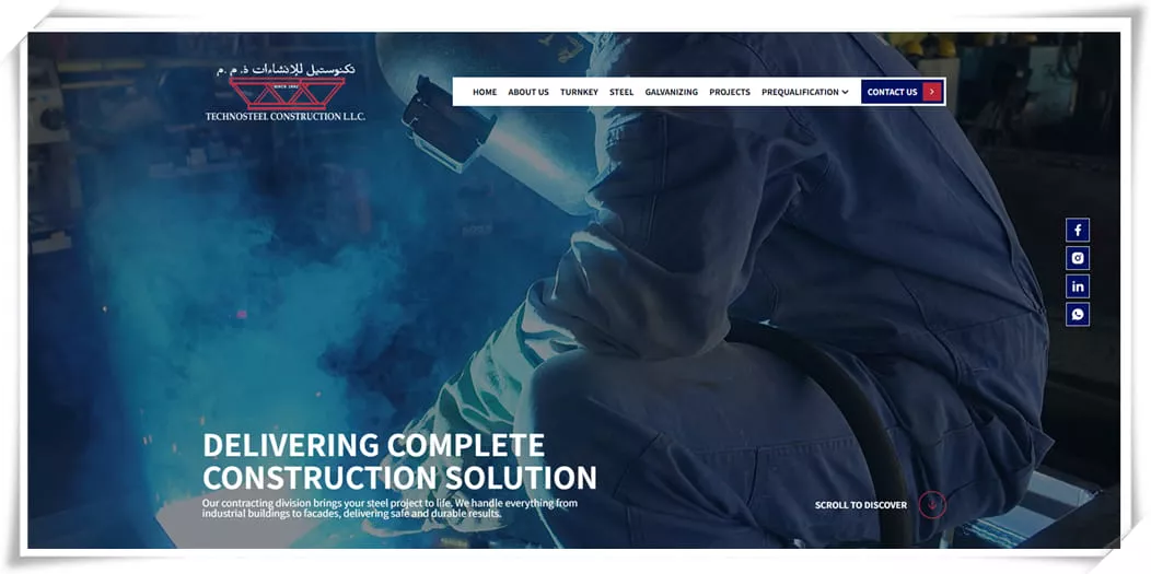 Technosteel Construction high-rise steel structure Dubai